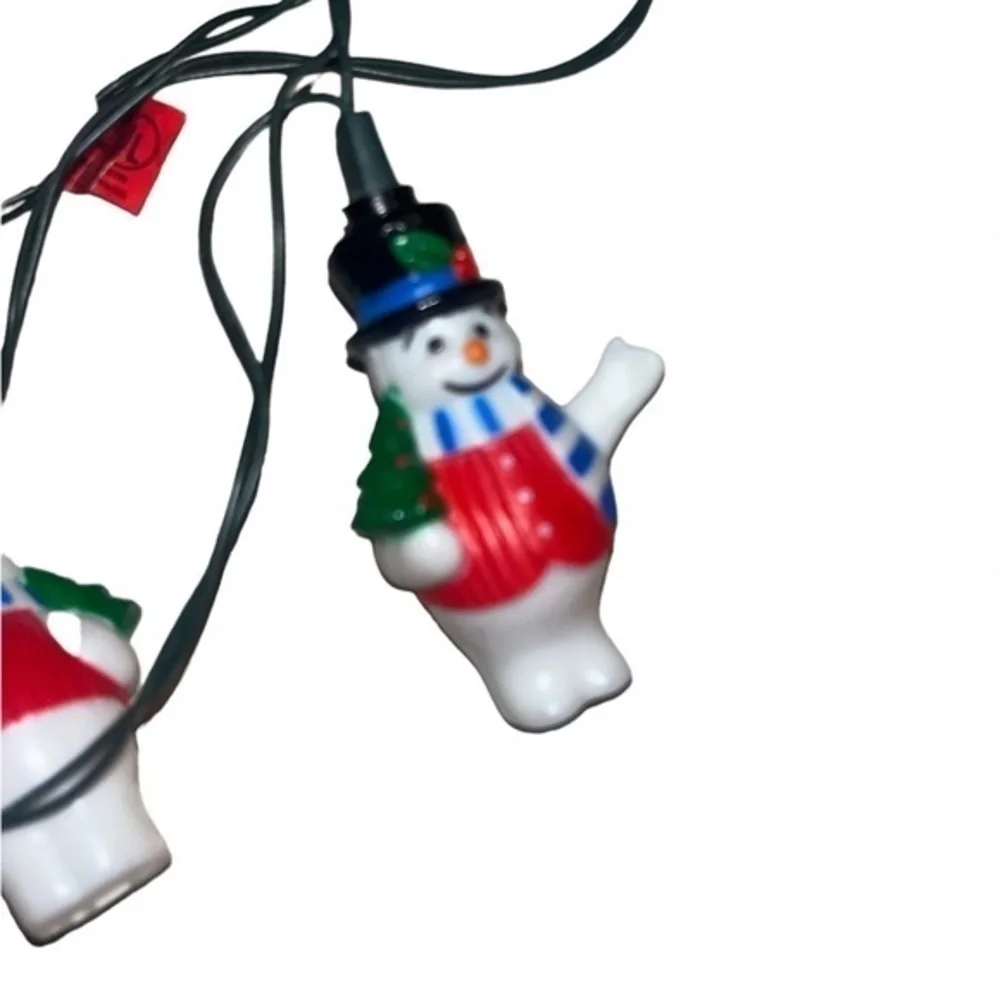 Vintage snowman Christmas lights-covers